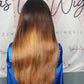 HD Invisible Lace Wig Ombre HoneyBrown