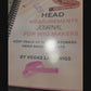 Head Measurements Journal for Wig Makers