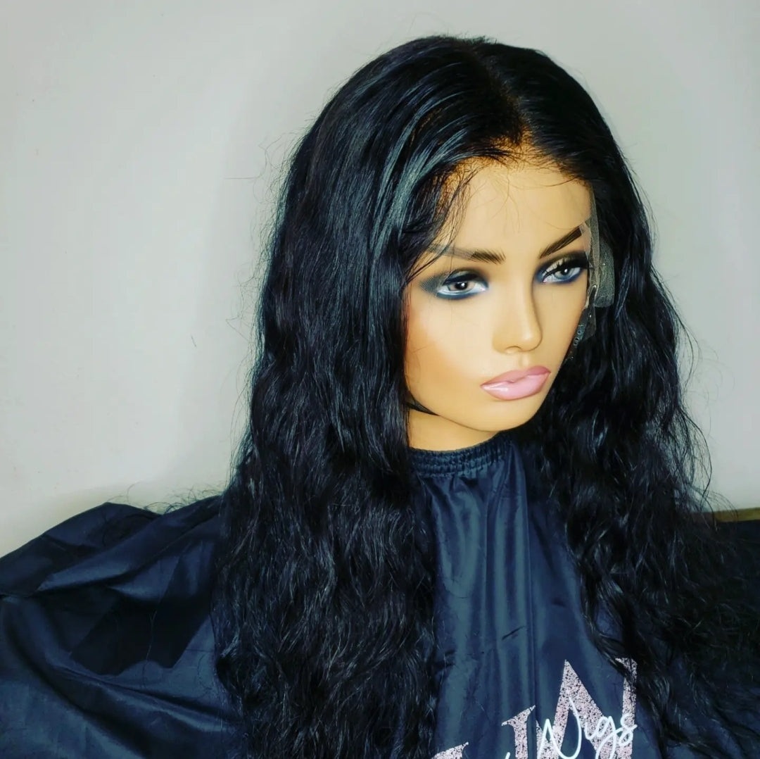 Jet black outlet hair wigs