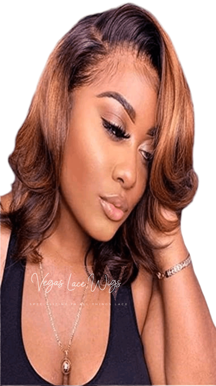 Invisible HD Lace Bob Wig Body Wave with #4 Highlights